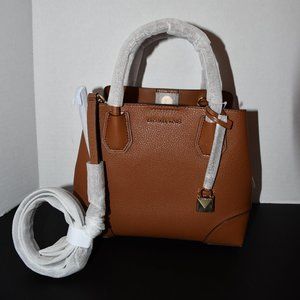 Michael Kors Mercer Gallery SMALL Center Zip Tote in Luggage #38F1GZ5S1L  NWT